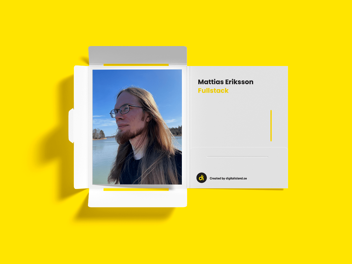 Mattias Eriksson – Vår nya webbutvecklare